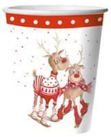 НГ Стакан бумажный 250мл Жители севера 10шт 1/48