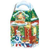 НГ Коробка Резиденция Деда Мороза до1,2кг 150х95х280 1/70
