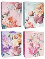 Пакет подарочный бумажный (18х23х10) Люкс с перламутровым глиттером 1/12