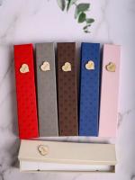 Подарочная коробка под браслет/цепочку/часы Сердечки 21х4 цвет микс 1/12