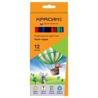 Карандаши цветные 12цв шестигранные с заточкой Поле чудес КРАСИН 1/16