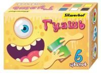 Гуашь 6цв 20мл Монстрики Silwerhof 1/32