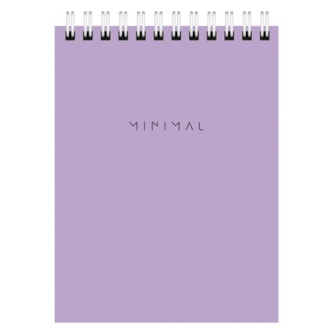 Блокнот 40л А6 108х145мм клетка гребень Minimal Pastel BRAUBERG 1/6/96