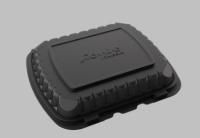 Ланч-бокс ПП 1-сек (209х238х62) черный РК-241 Комус 100/100 