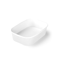 Контейнер бумажный 860мл 190х135х51мм крафт ламин OSQ CASE BOWL WHITE  (кр469866) 45/360 