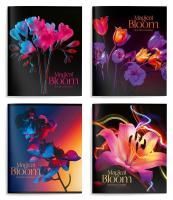 Тетрадь 48л А5 клетка мелованный картон Магическое цветение Schoolformat 4/96