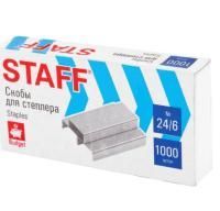 Скобы №24/6 1000шт STAFF РОССИЯ 1/20/200