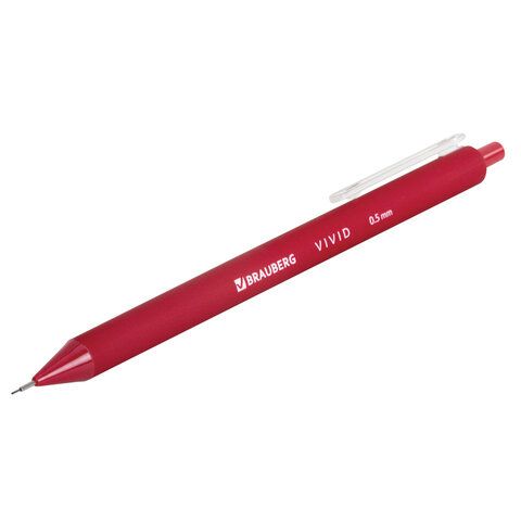 Карандаш мех. 0,5мм НВ soft-touch корпус BRAUBERG VIVID 1/24