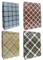 Пакет подарочный бумажный (32х45х10) Клетка 1/20