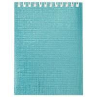 Блокнот 40л А6 110х145мм клетка гребень бумвинил HATBER METALLIC Мята 1/96