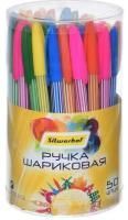 Ручка шариковая синяя узел 0,7мм линия письма 0,5мм корпус ассорти Silwerhof Jelly 1/50/3000