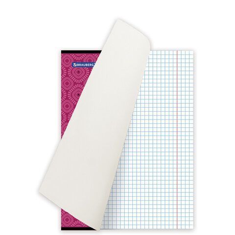 Тетрадь 48л А5 клетка обложка картон МОНОХРОМ 2 ЭКО BRAUBERG 1/10/100