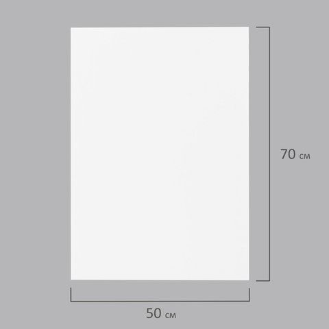 Цветная пористая резина (фоамиран) 50х70см 1мм белая ОСТРОВ СОКРОВИЩ 1/5