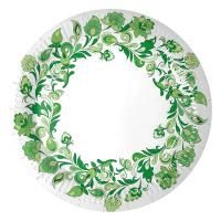 Тарелка картон с рисунком набор 6шт d-230 Венок (6шт) 1/55