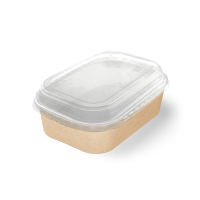 Крышка для контейнера 860мл 141х197х26мм Dome PET lid OSQ CASE BOWL прозр полукупольн 1/360 