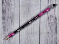 Карандаш ч/гр HB c ластиком деревянный трехгран Kuromi Centrum 1/50