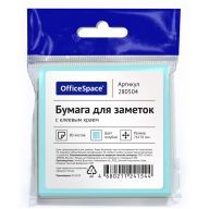 Блок самоклеящийся 76х76мм 80л голубой пастель OfficeSpace 1/32/384